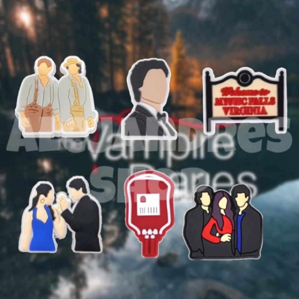 Vampire Diaries Croc Show Charms Collection